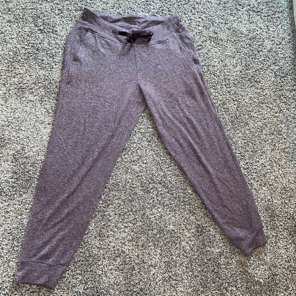 Maroon/gray Lululemon Joggers - good as new - Picture 6 of 14